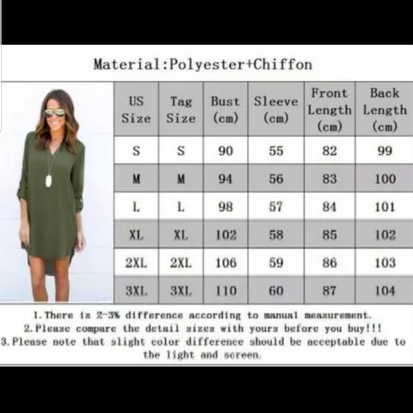 Mini dress tunic long blouse - Picture 8 of 8